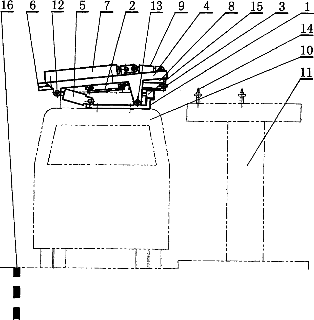 Bi-wiring itemizing swinging type public transportation trolley bus pantograph