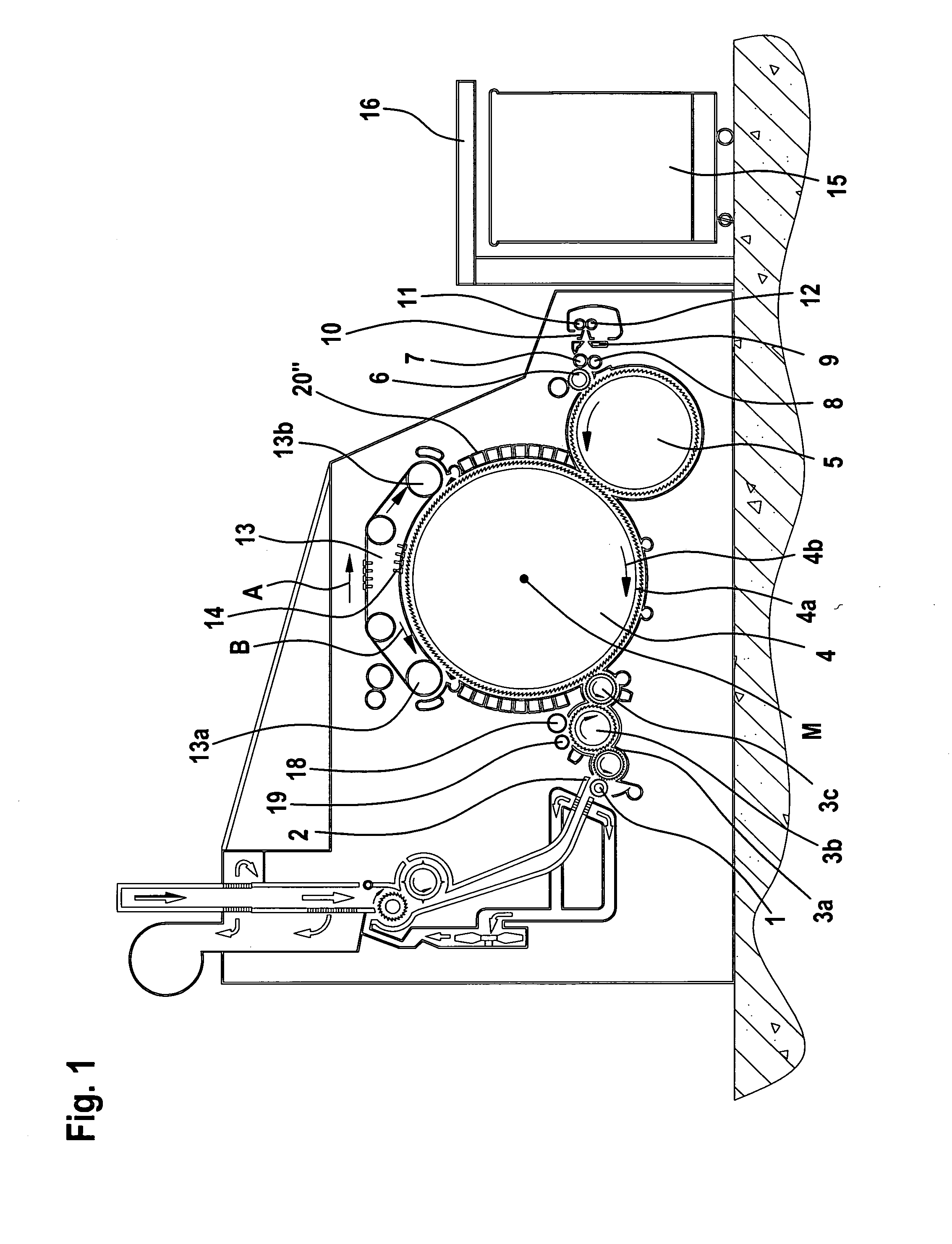 Apparatus on a textile machine for cleaning fibre material, for example of cotton, comprising a high-speed first or main roller