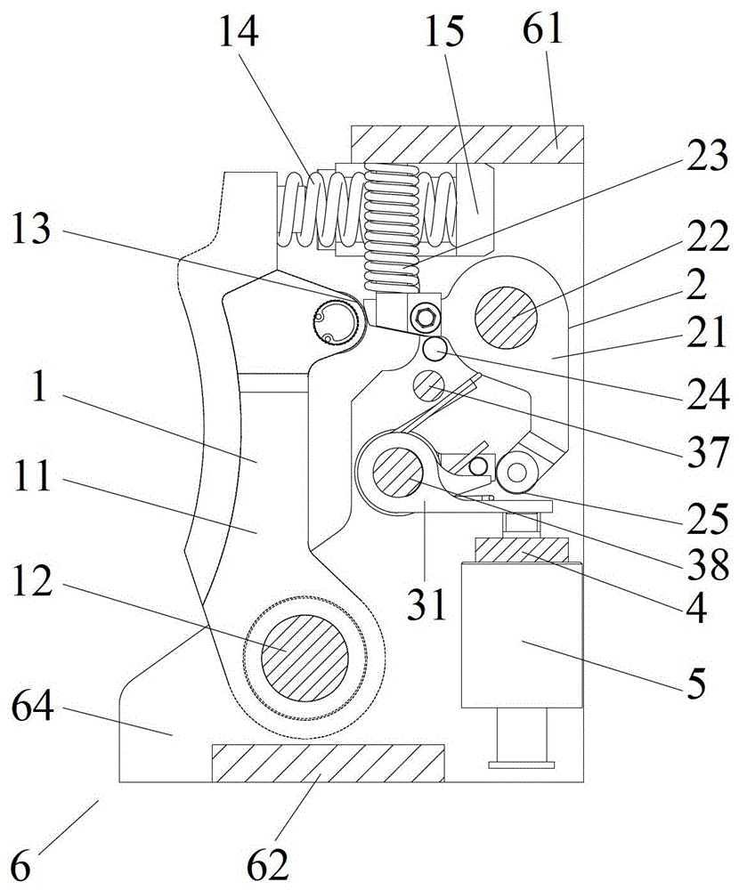 Circuit breaker operating mechanism and its force-reducing closing and holding device