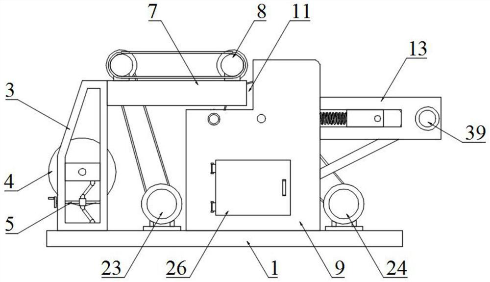 A preparation process and device of ultra-short fiber for diapers