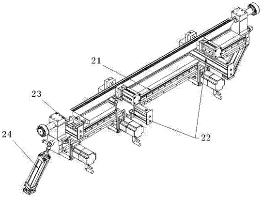 Horizontal double head machining center