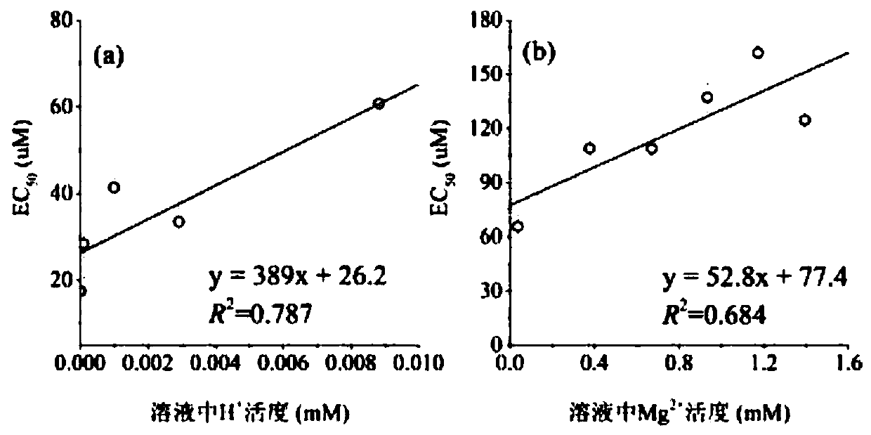 Prediction method of cadmium-nickel compound on root elongation toxicity of wheat in soil and application of prediction method