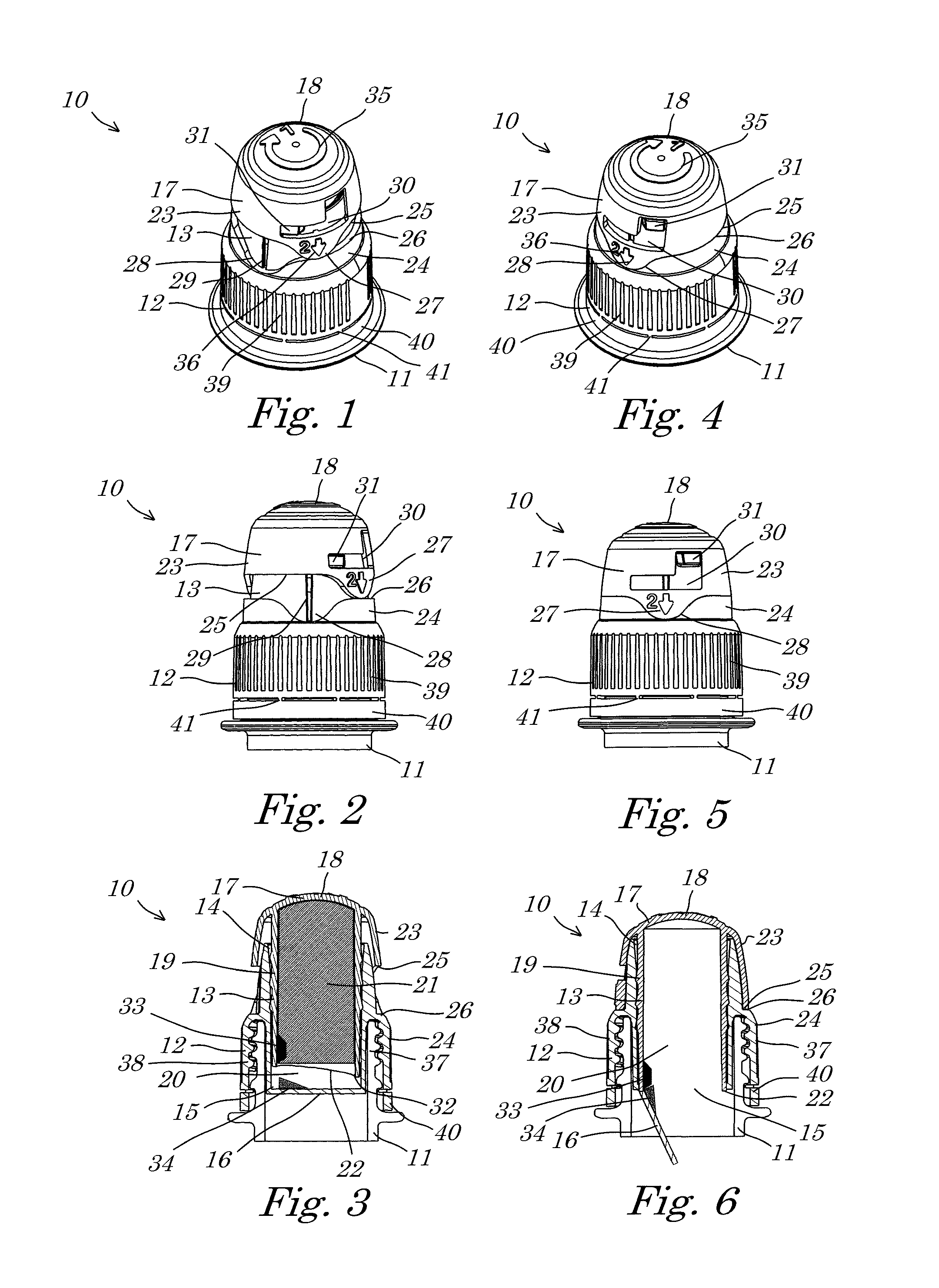 Closure cap for a container