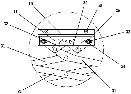 Telescopic support structure of clothes hanger