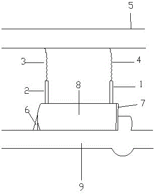 Fixing device for driving motor of electric logistics car