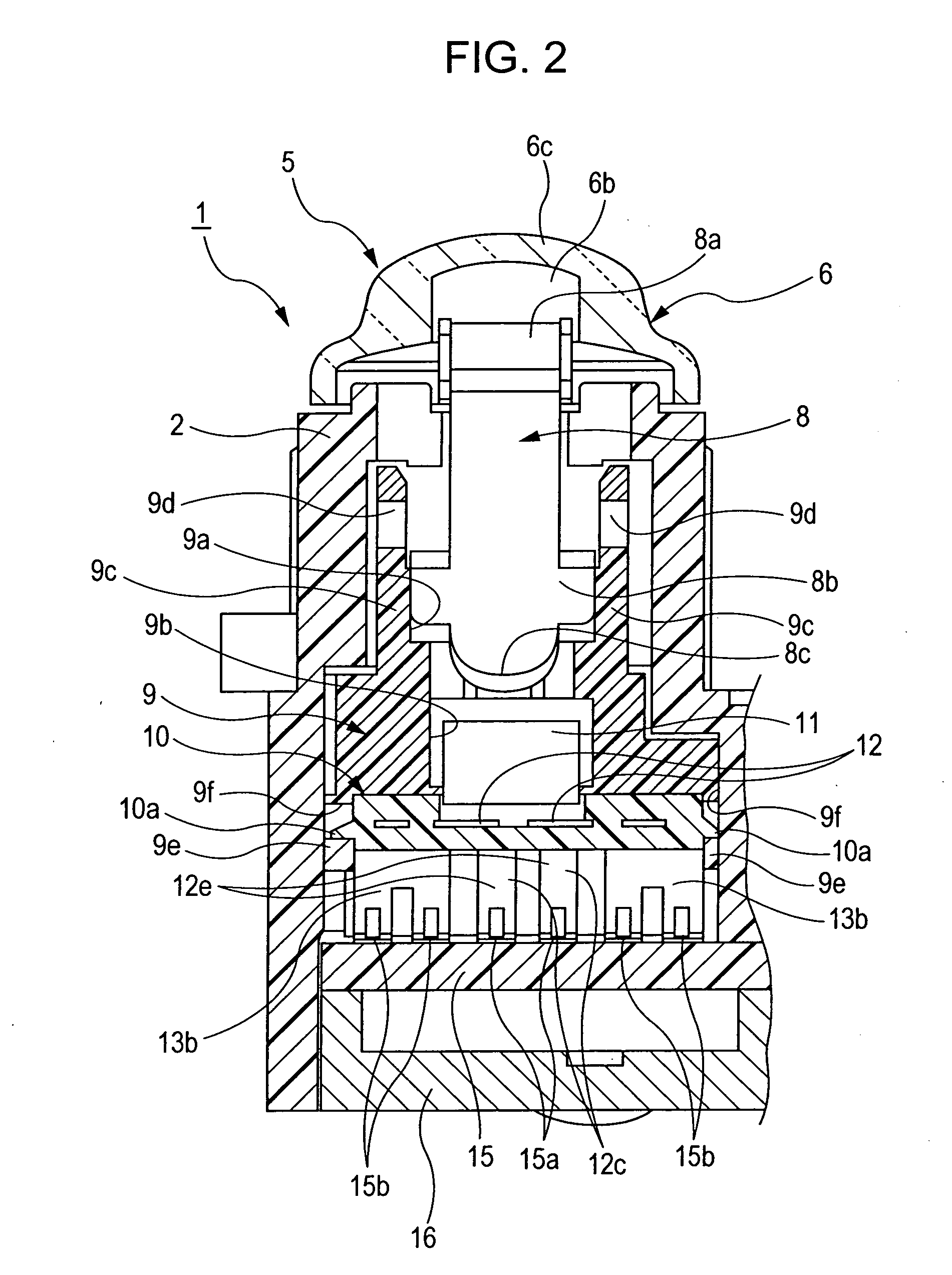 Electric part with illumination having an illuminating member movable integrally with an operating member and being superior in assembleability