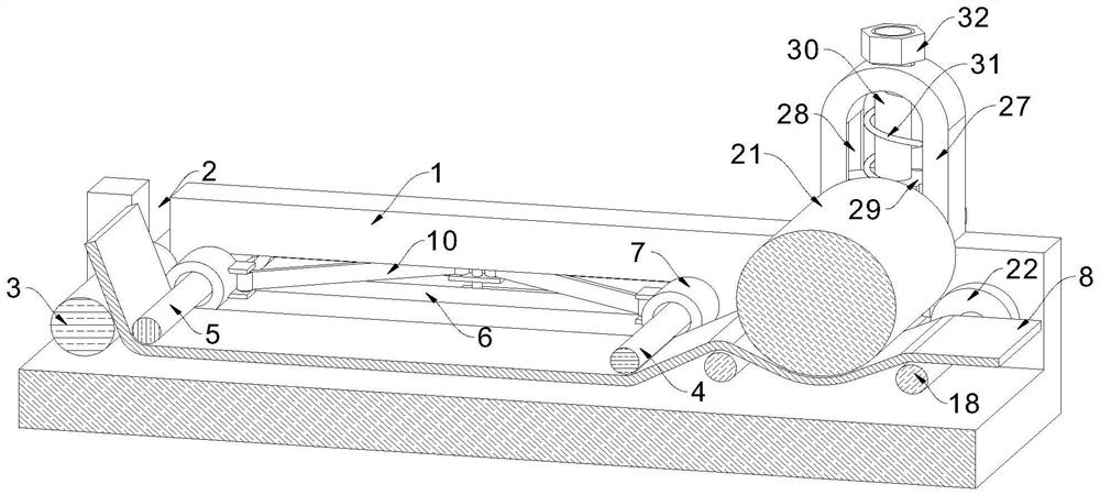 Automatic edge aligning and deviation rectifying device for lithium battery rolling