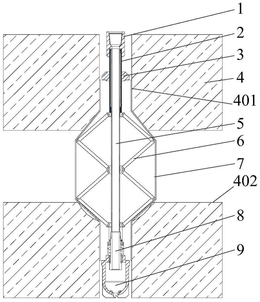 Mechanical expansion type leaking stoppage tool and leaking stoppage method thereof