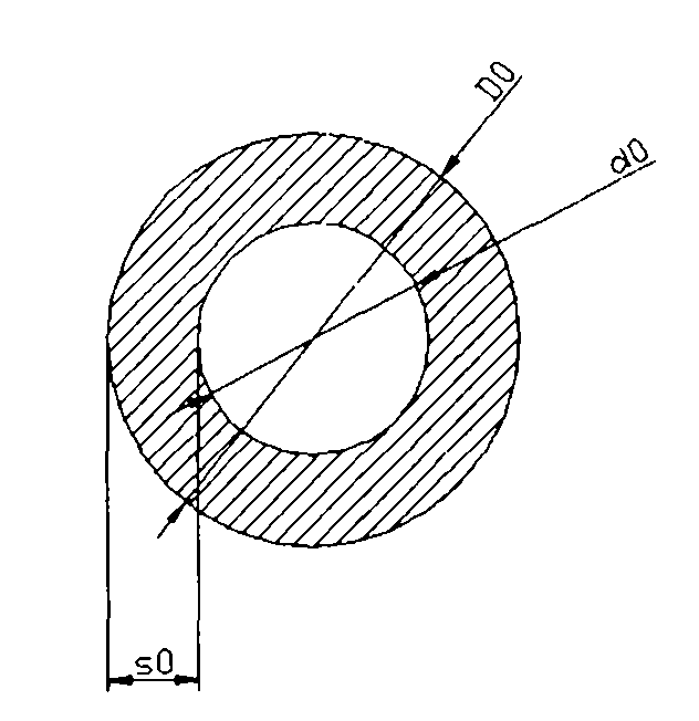 Method for processing rectangular round-hole wire copper pipe of dual water internal cooling generator