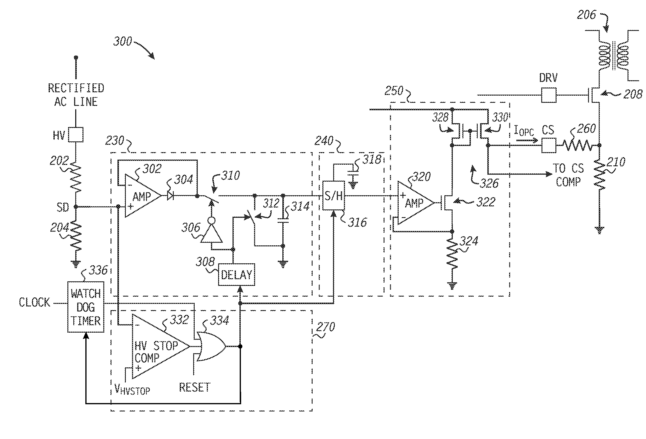 Over power compensation in switched mode power supplies