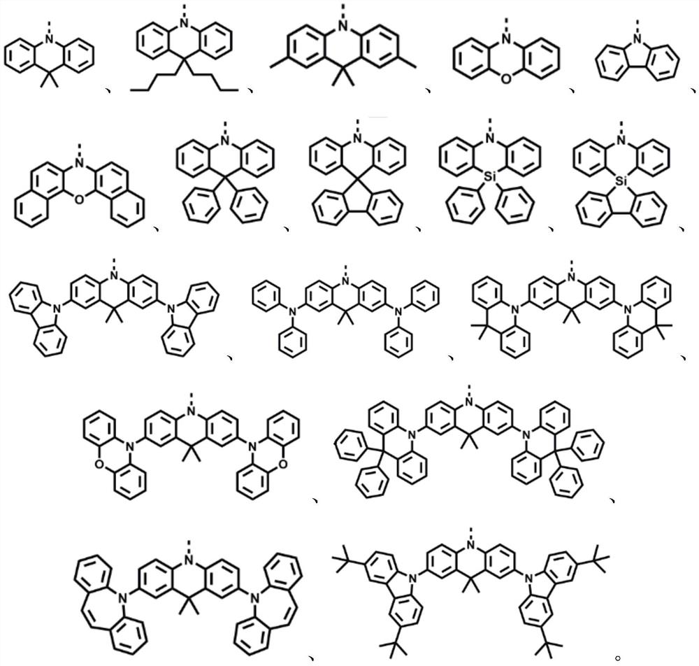 A thermally activated delayed fluorescent green light polymer material and its preparation method