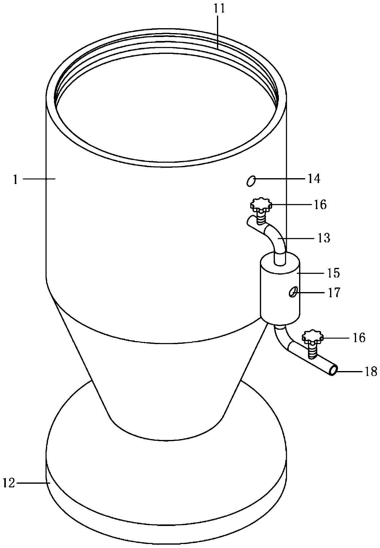 Barium meal stirring device for radiology department