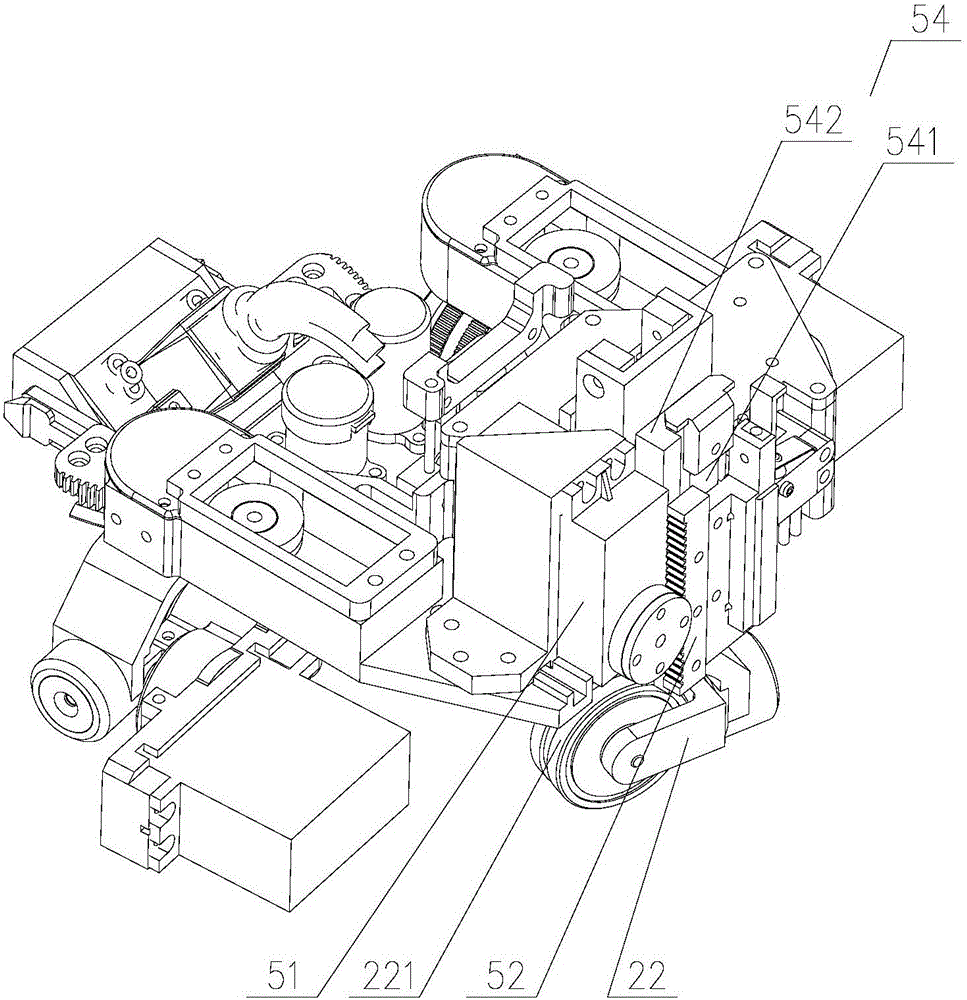 Collecting vehicle for detecting small-angle intersecting-line weld seam