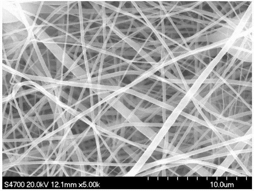Migratory phase separation method for preparing core-shell structure nanofibers