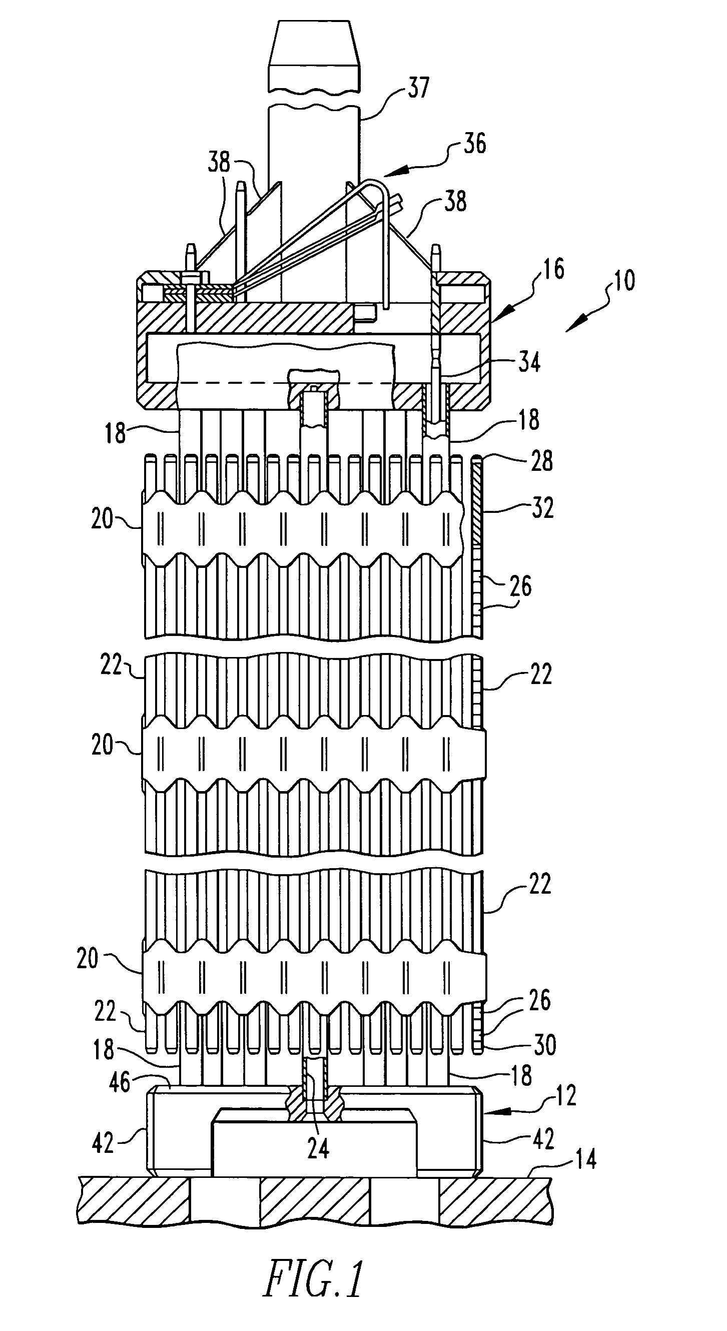 Nuclear fuel assembly debris filter bottom nozzle