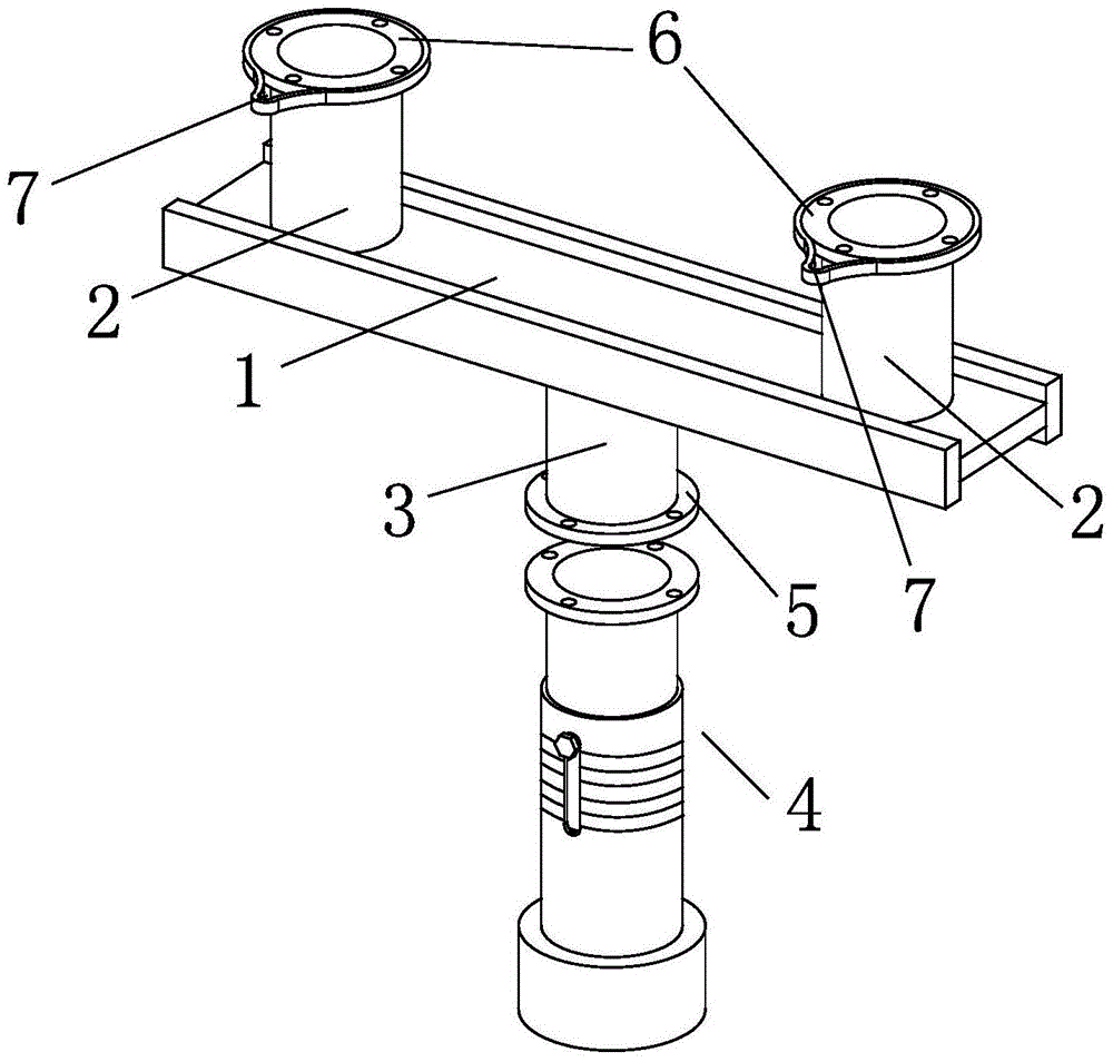 Disassembly tool and method for the thrust bearing oil cooler of hydro-generator set