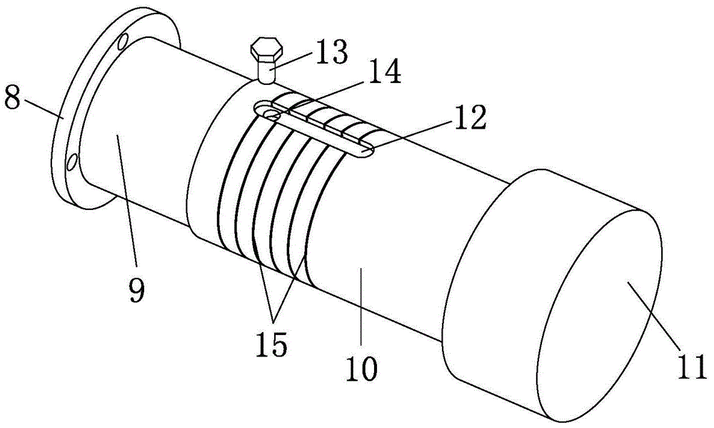 Disassembly tool and method for the thrust bearing oil cooler of hydro-generator set