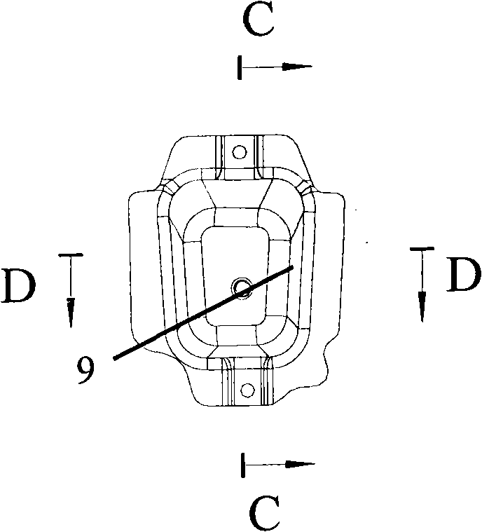 Automobile rear floor frame assembly