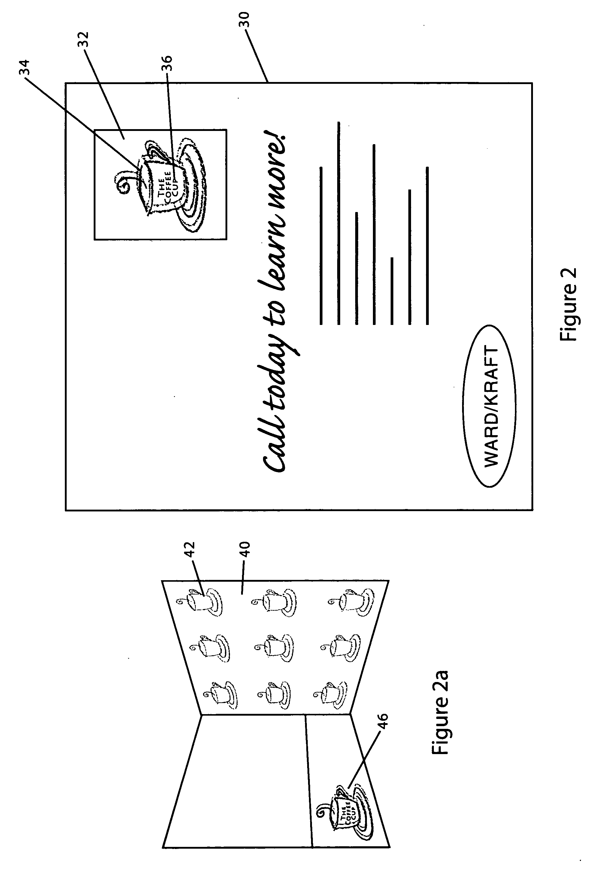 Method of producing faux embossments on business communication substrates and products produced thereby