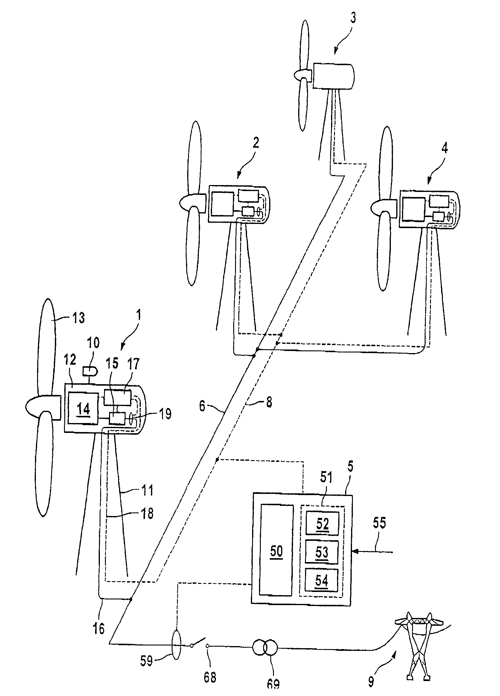 Method for optimizing the operation of wind farms