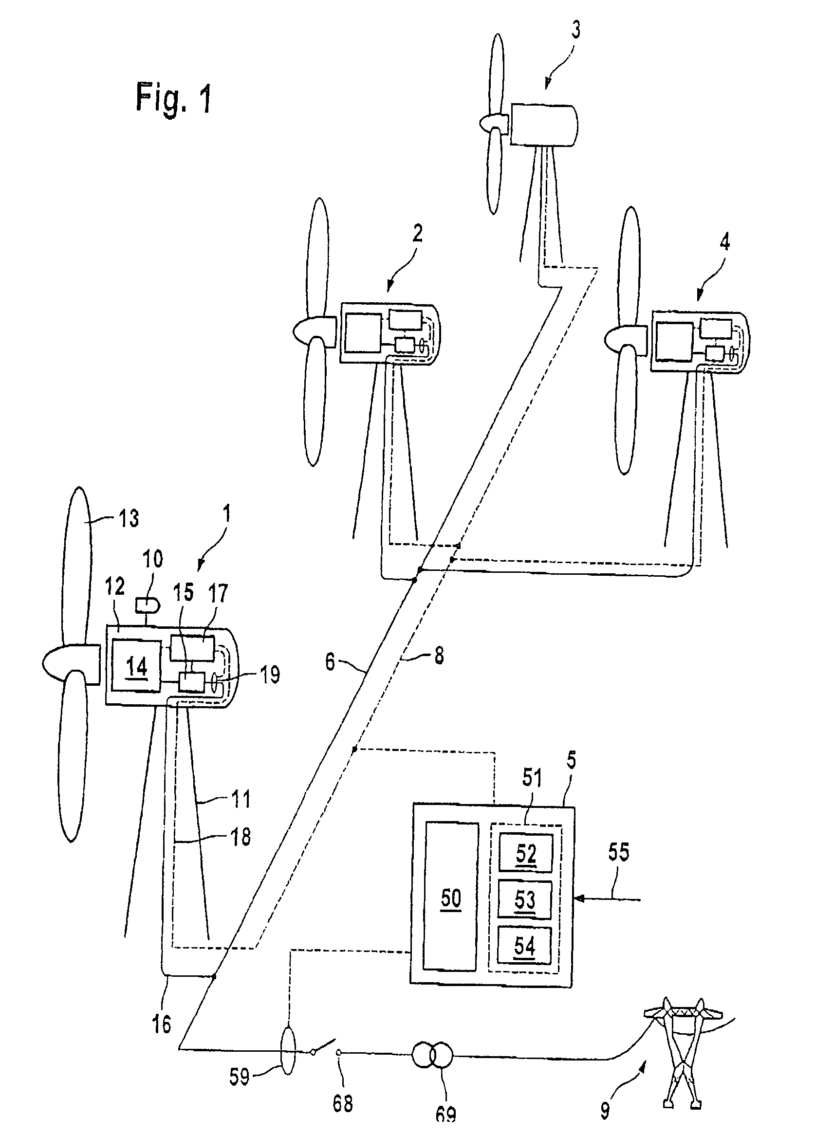 Method for optimizing the operation of wind farms