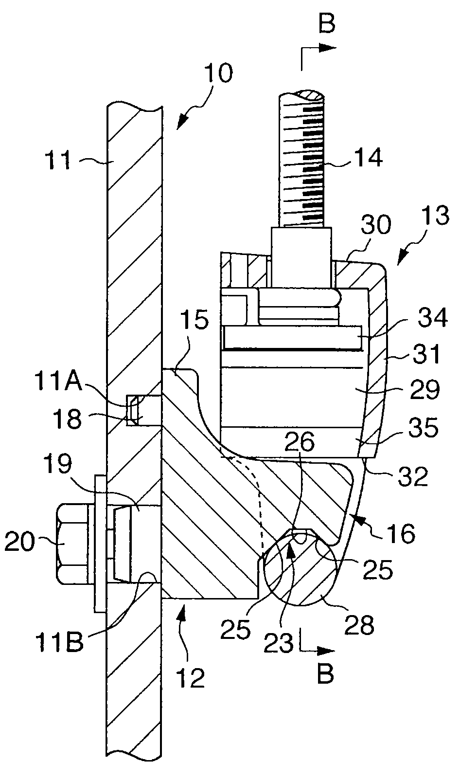 Lug structure of drum