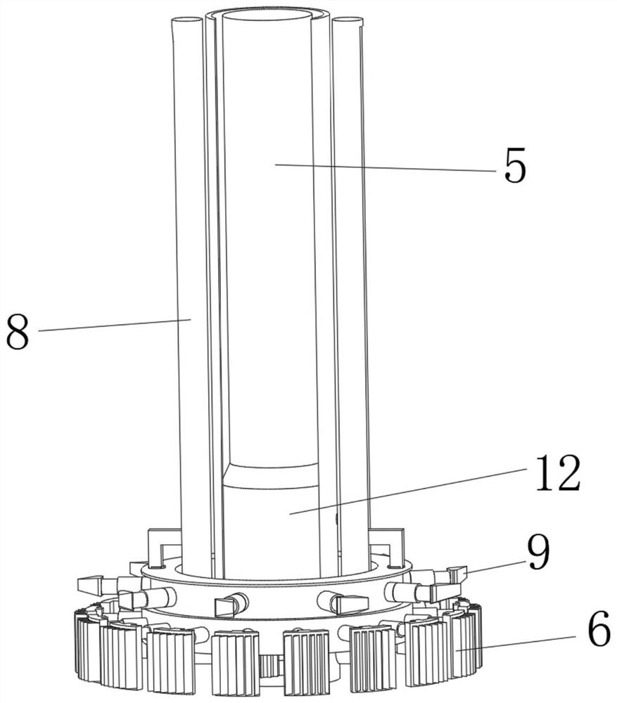 Barrel-type fish tank inner wall cleaning device