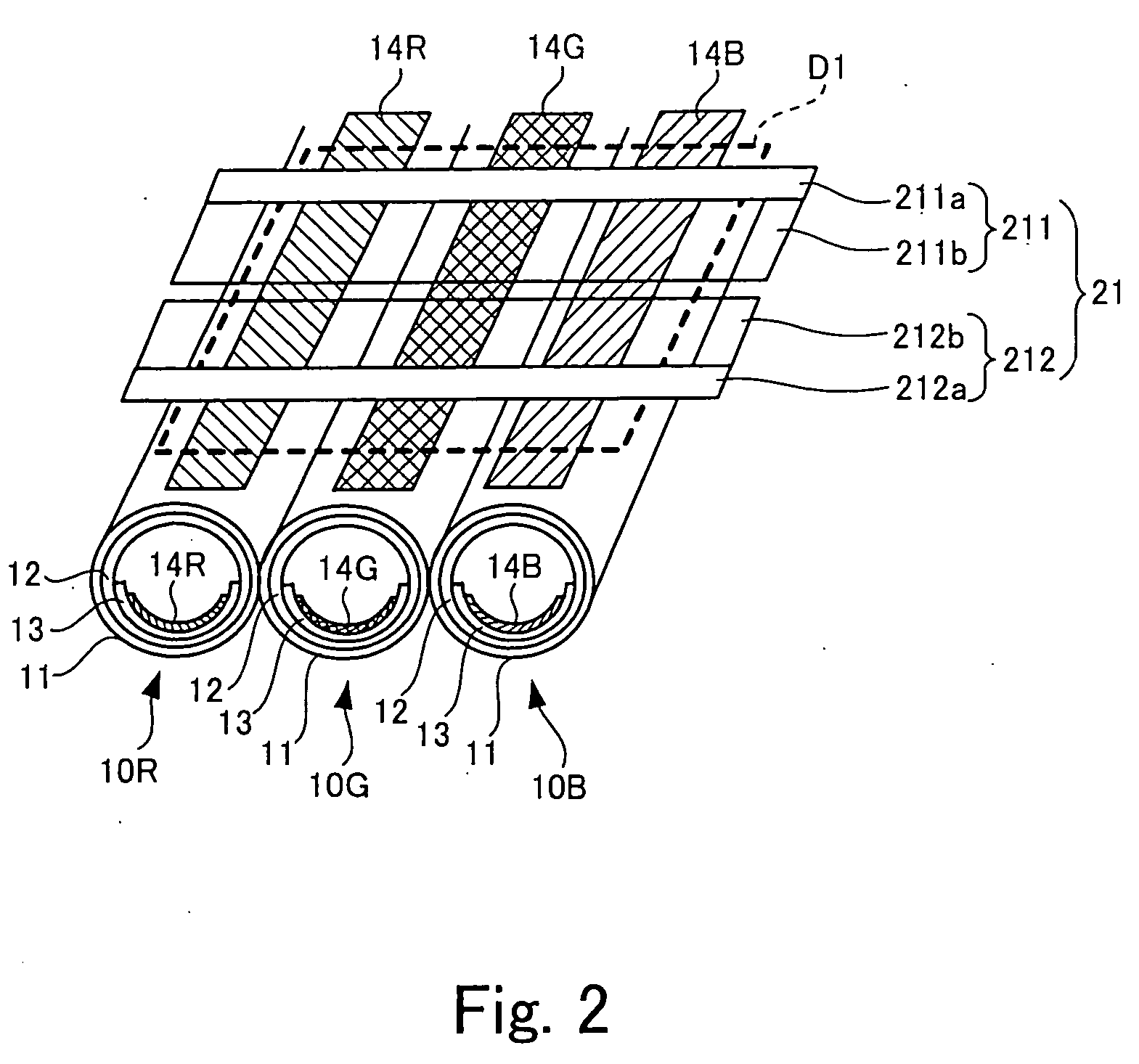 Plasma tube array and gas discharge tube