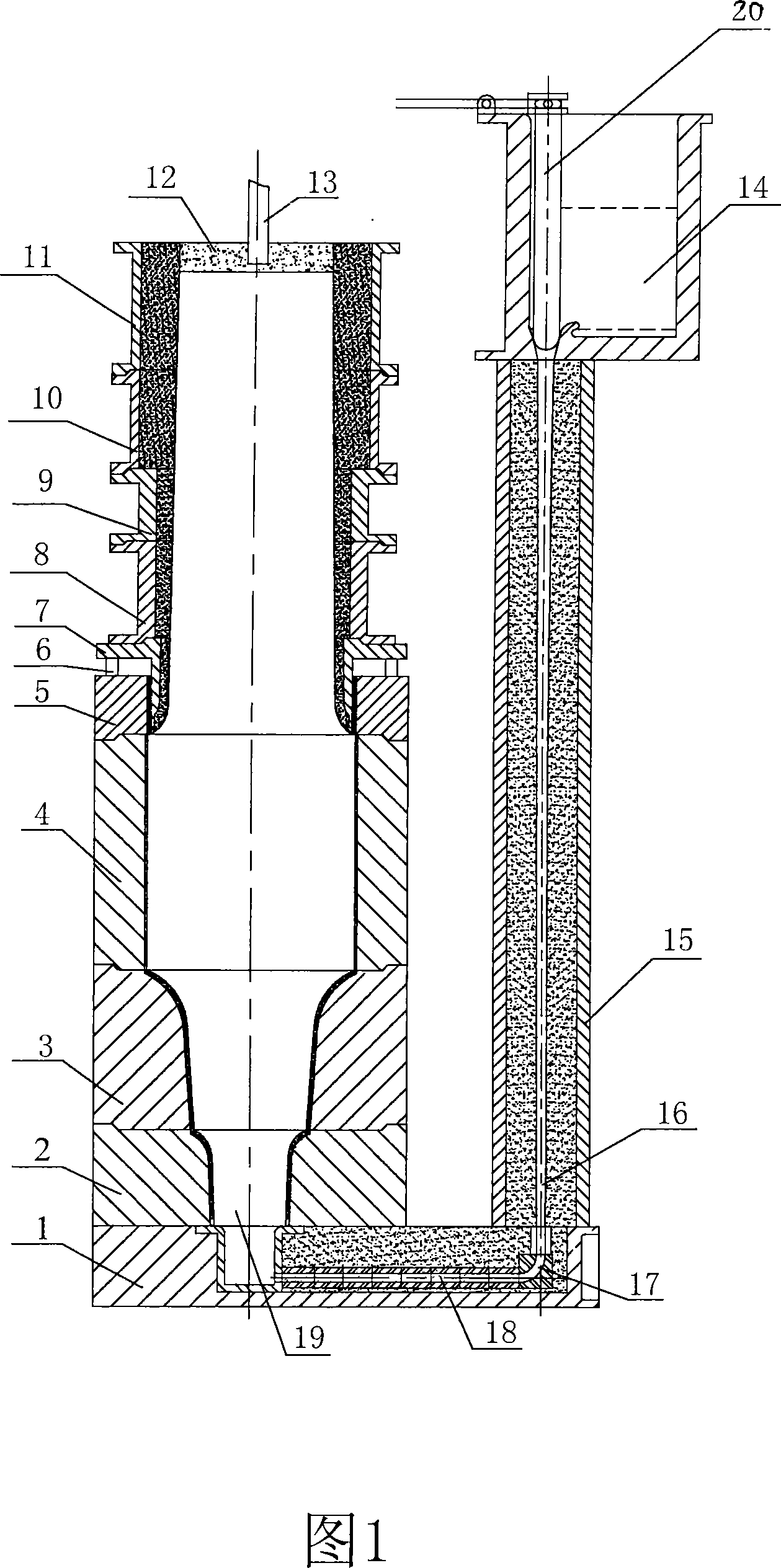 Method for casting super-large single-material cast steel bearing roller above 100 ton