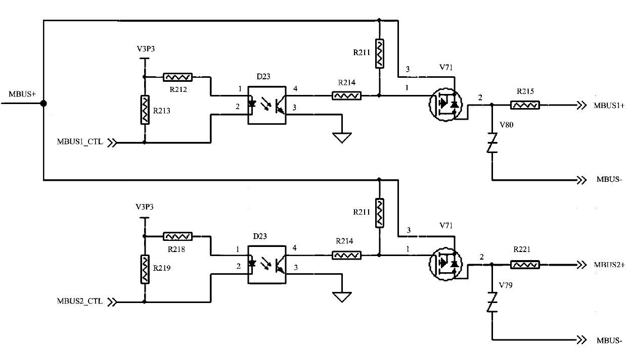 MBUS bus sending signal converting circuit and converting method thereof