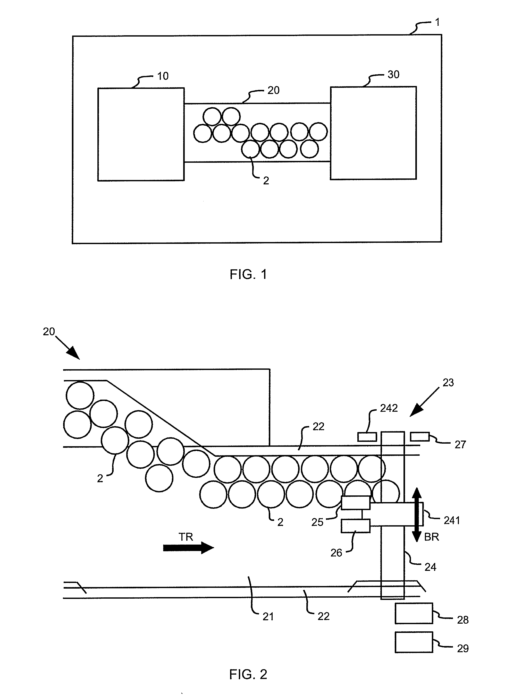 Device and Apparatus for Determining an Occupancy Rate of Conveying Means