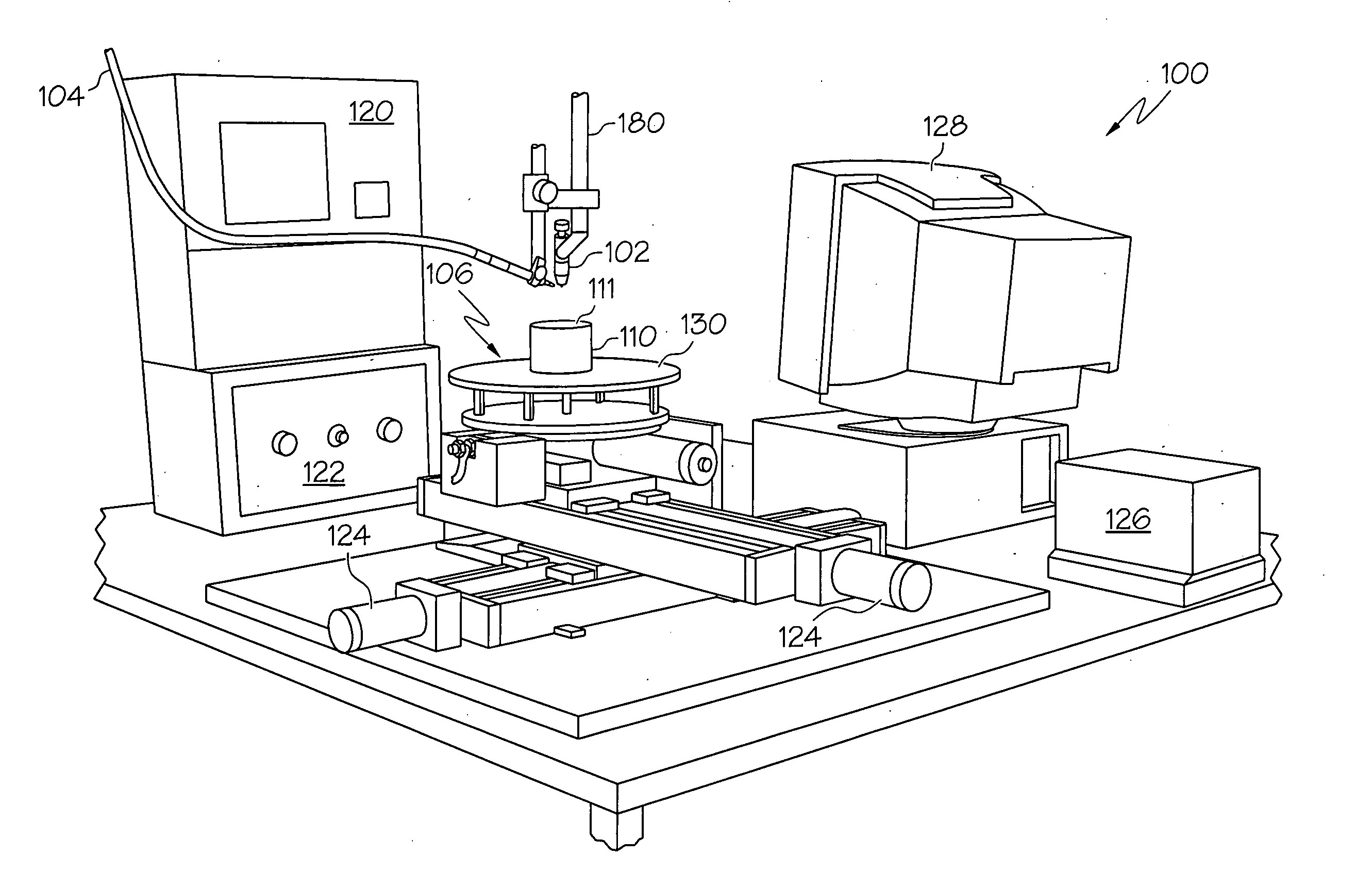 Solid-free-form fabrication process and apparatus including in-process workpiece cooling