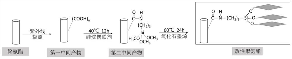 A kind of preparation method and application of multilayer graphene oxide modified microbial carrier