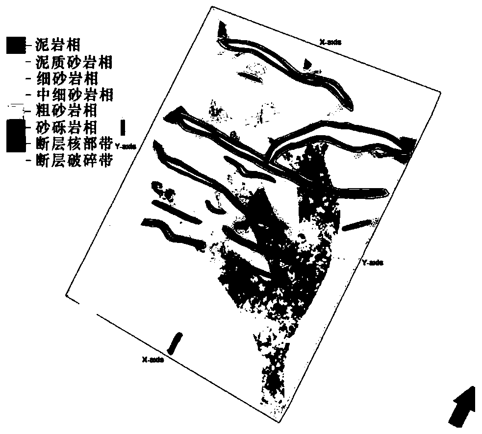 Modeling method for natural fractures in compact sandstone reservoir