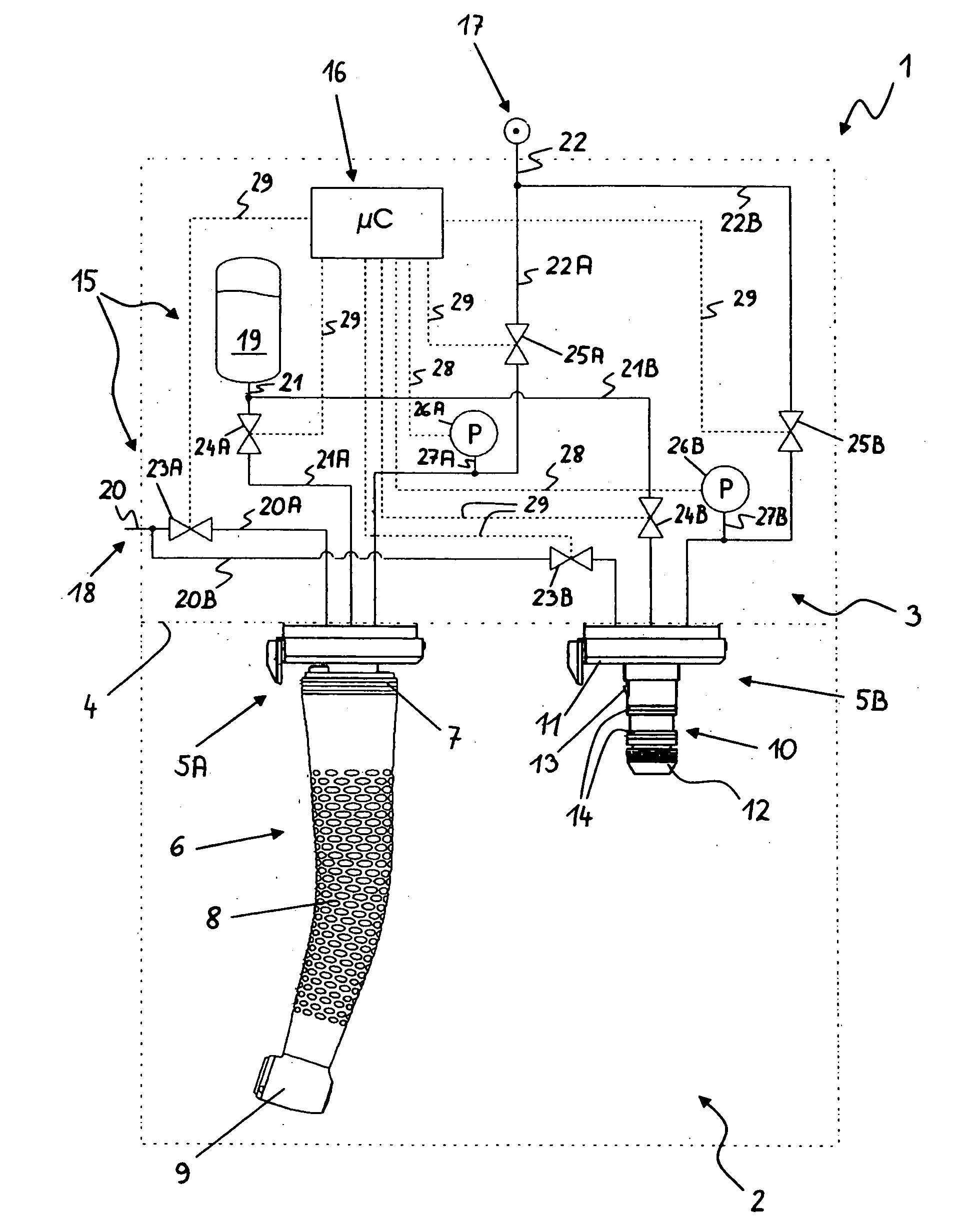 Care or cleaning device for medical instruments and methods