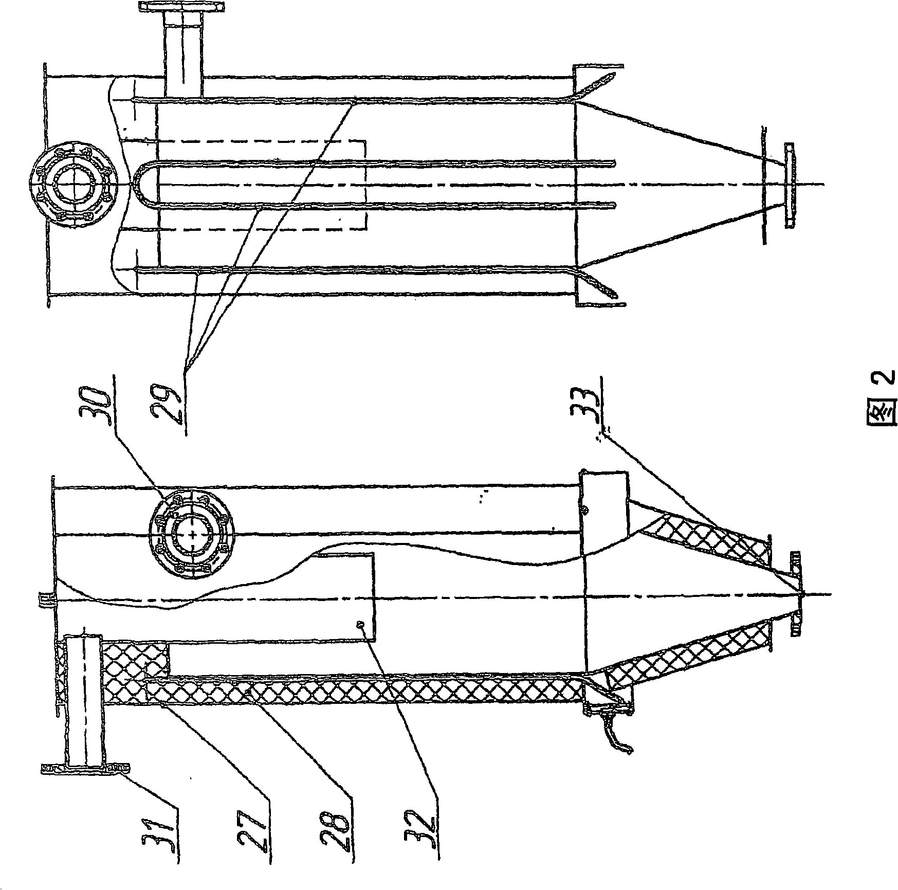 Method for distilling a hydrocarbon material and a plant for carrying out said method