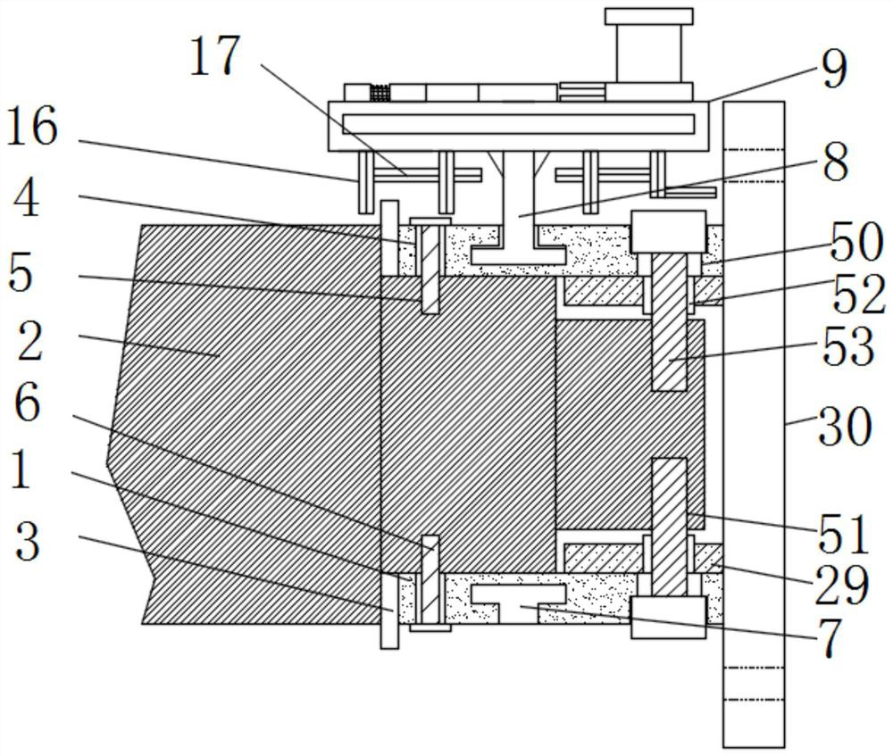 A grass scraping device for preventing the blade shaft of a rotary cultivator from tangling grass