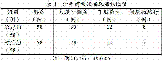 Chinese medicinal composition for treating prolapse of lumbar intervertebral disc