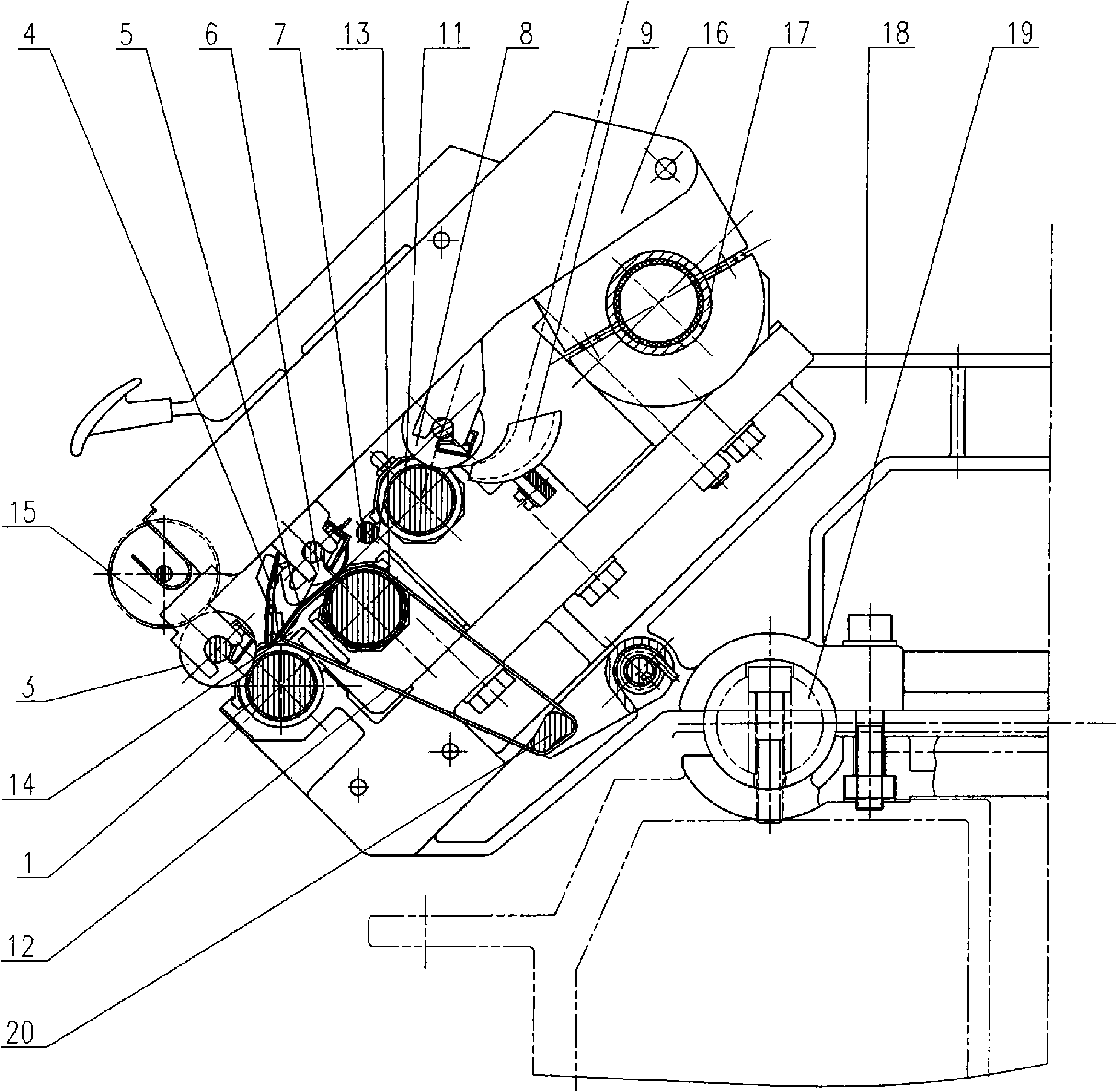 High power drafting device for ring spinning frame