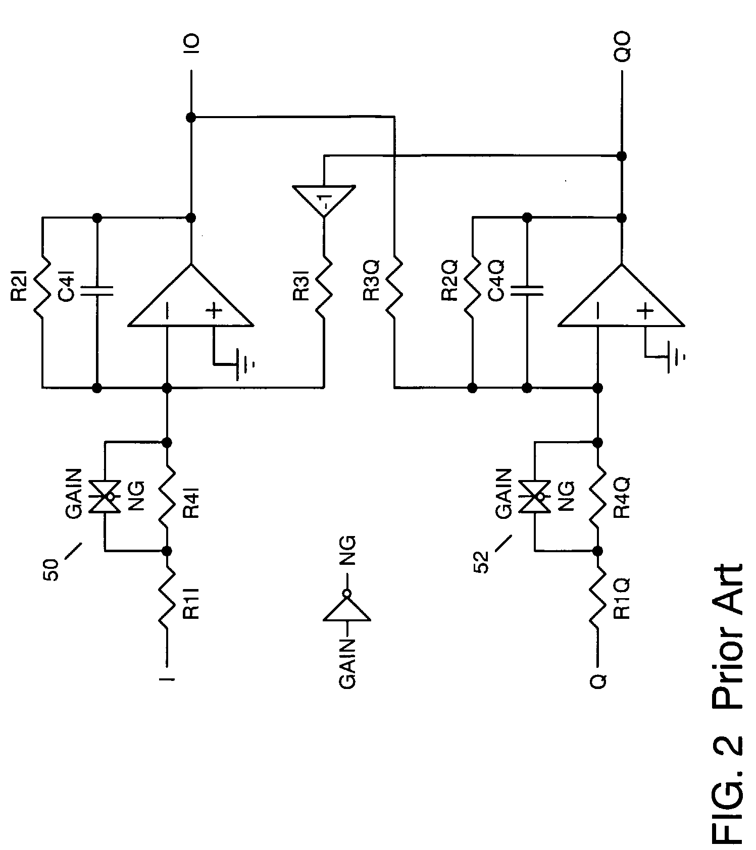 Composite band-pass filter and method of filtering quadrature signals