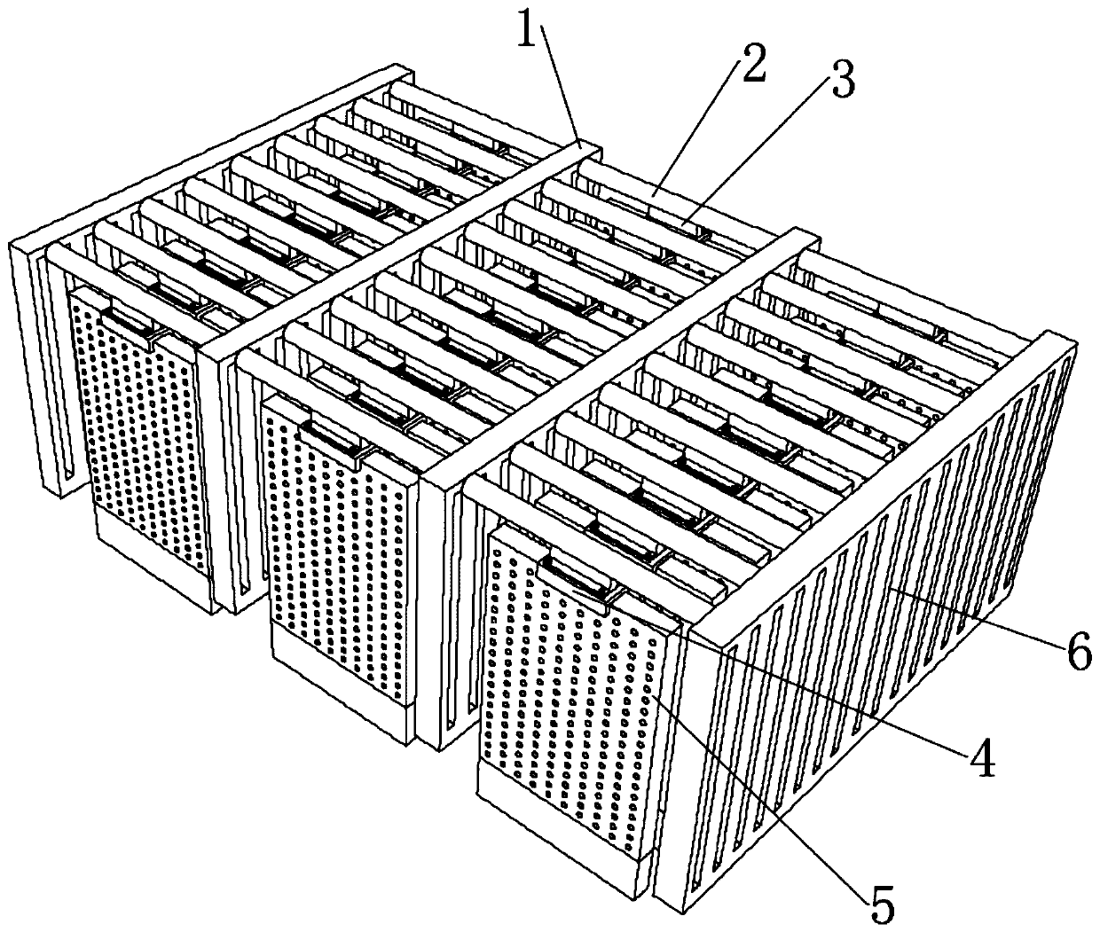 Method and device for accelerating salt-making brine evaporating by using vertical plate water absorption photo-thermal material array