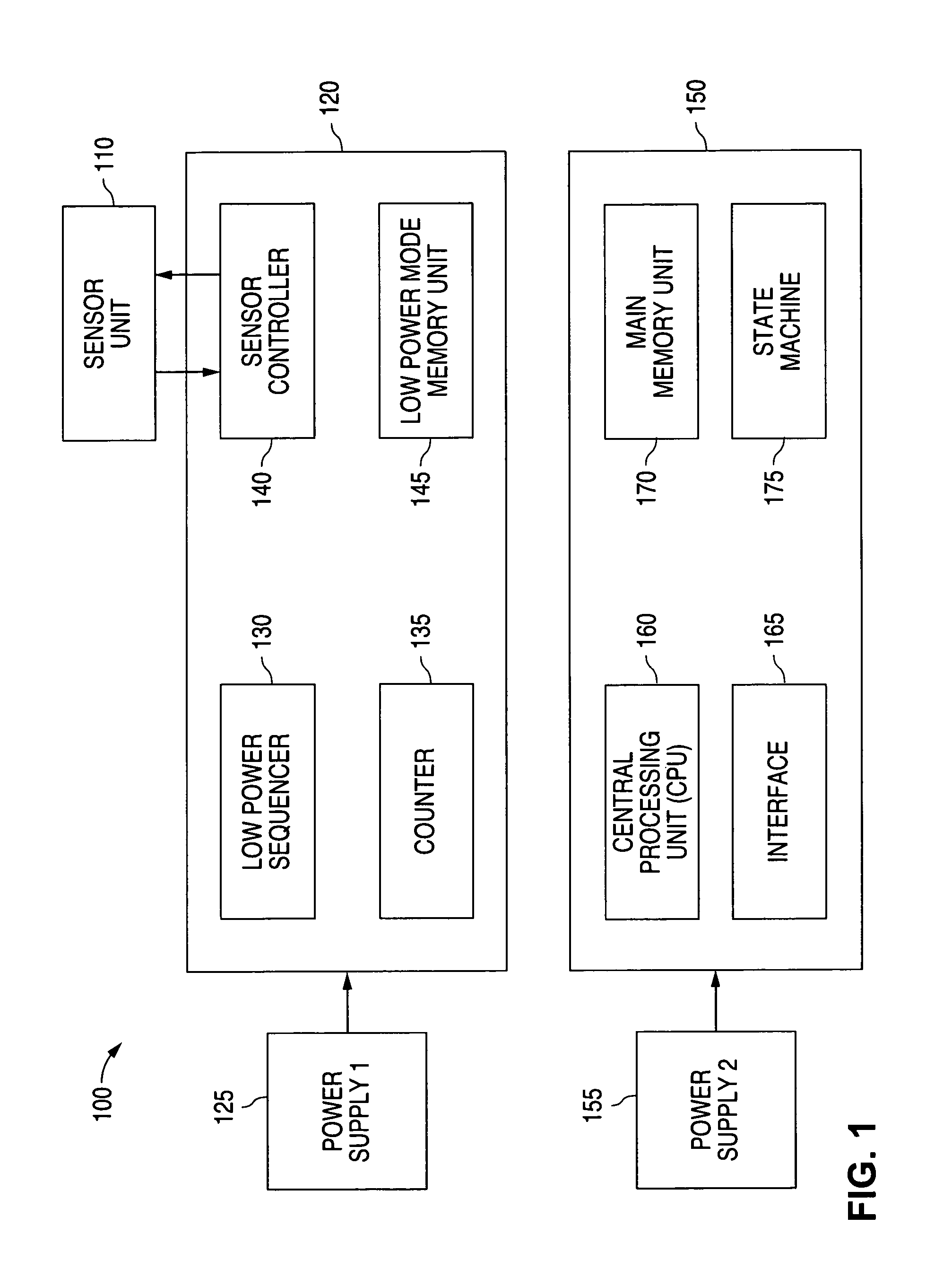 System and method for minimizing power consumption for an object sensor