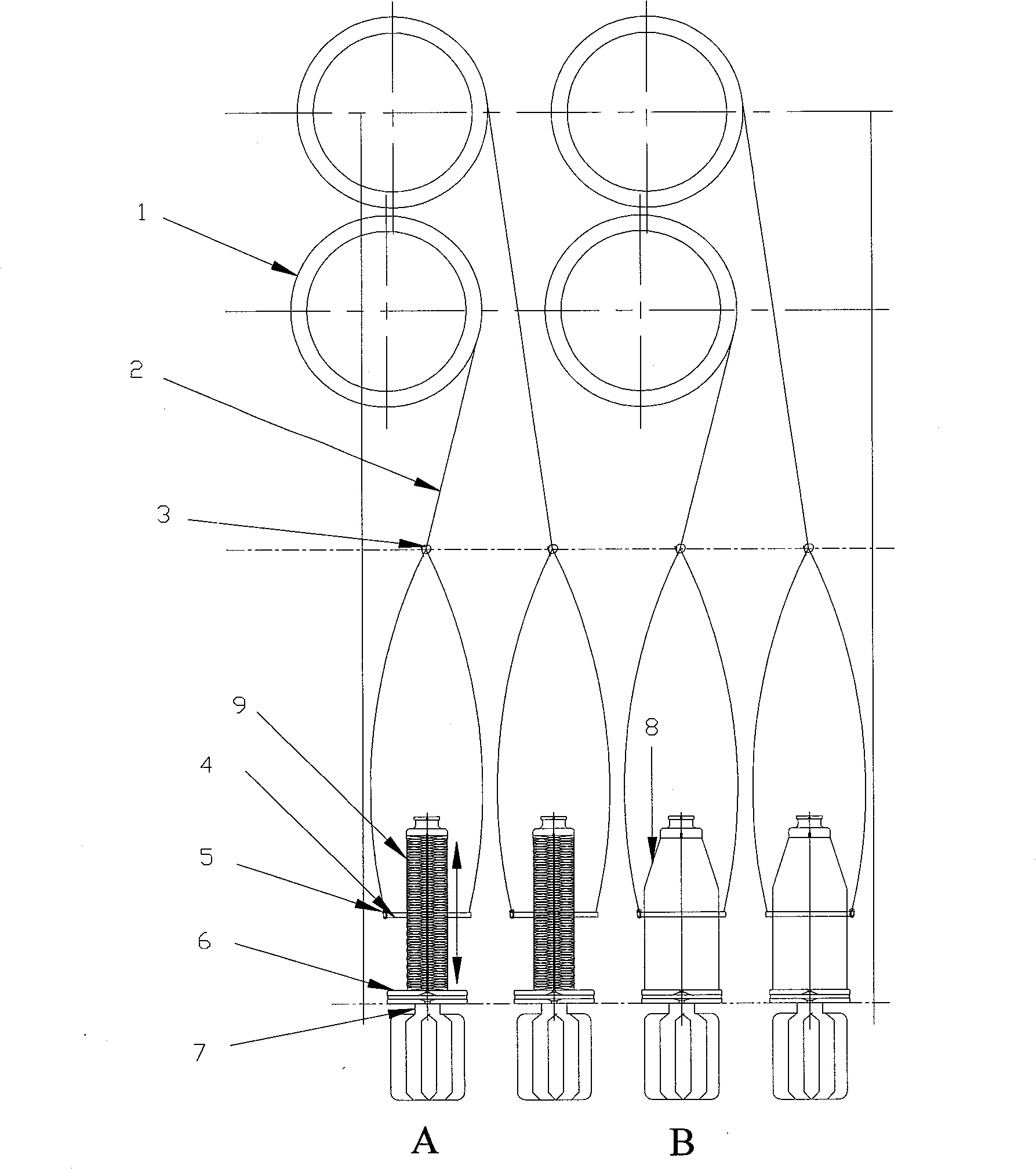 a-manufacturing-method-of-twisting-forming-cop-of-fiberglass-spinning