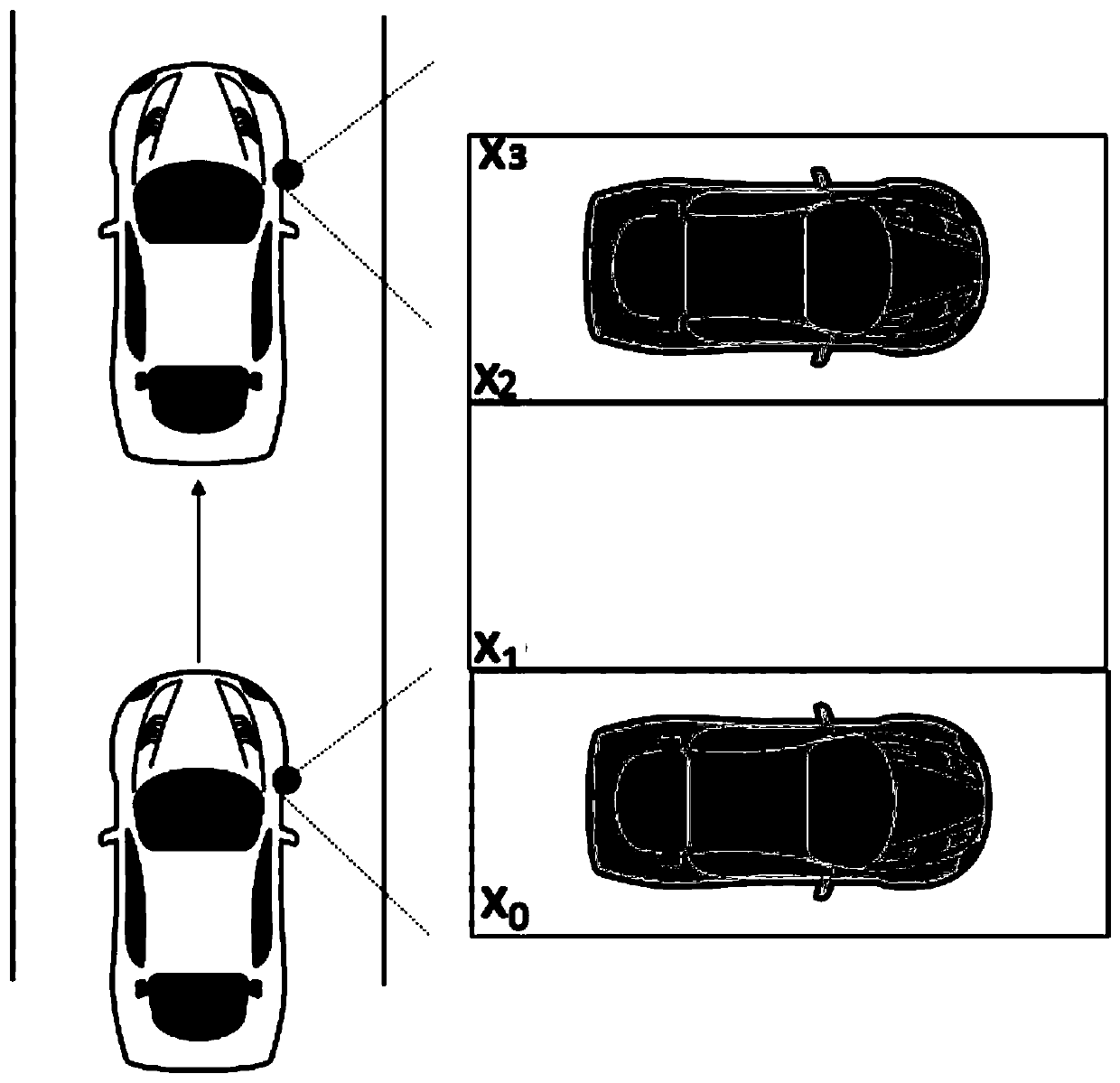 Method and system for identifying empty parking space and vehicle
