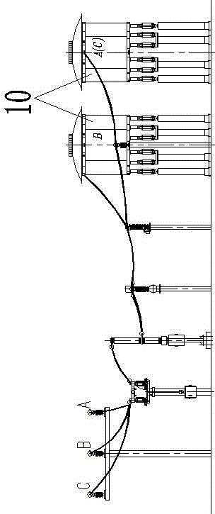 35kv side structure of compact 500kv main transformer