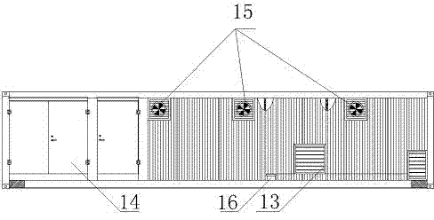 Integrally-moving high-voltage variable-frequency electric control device