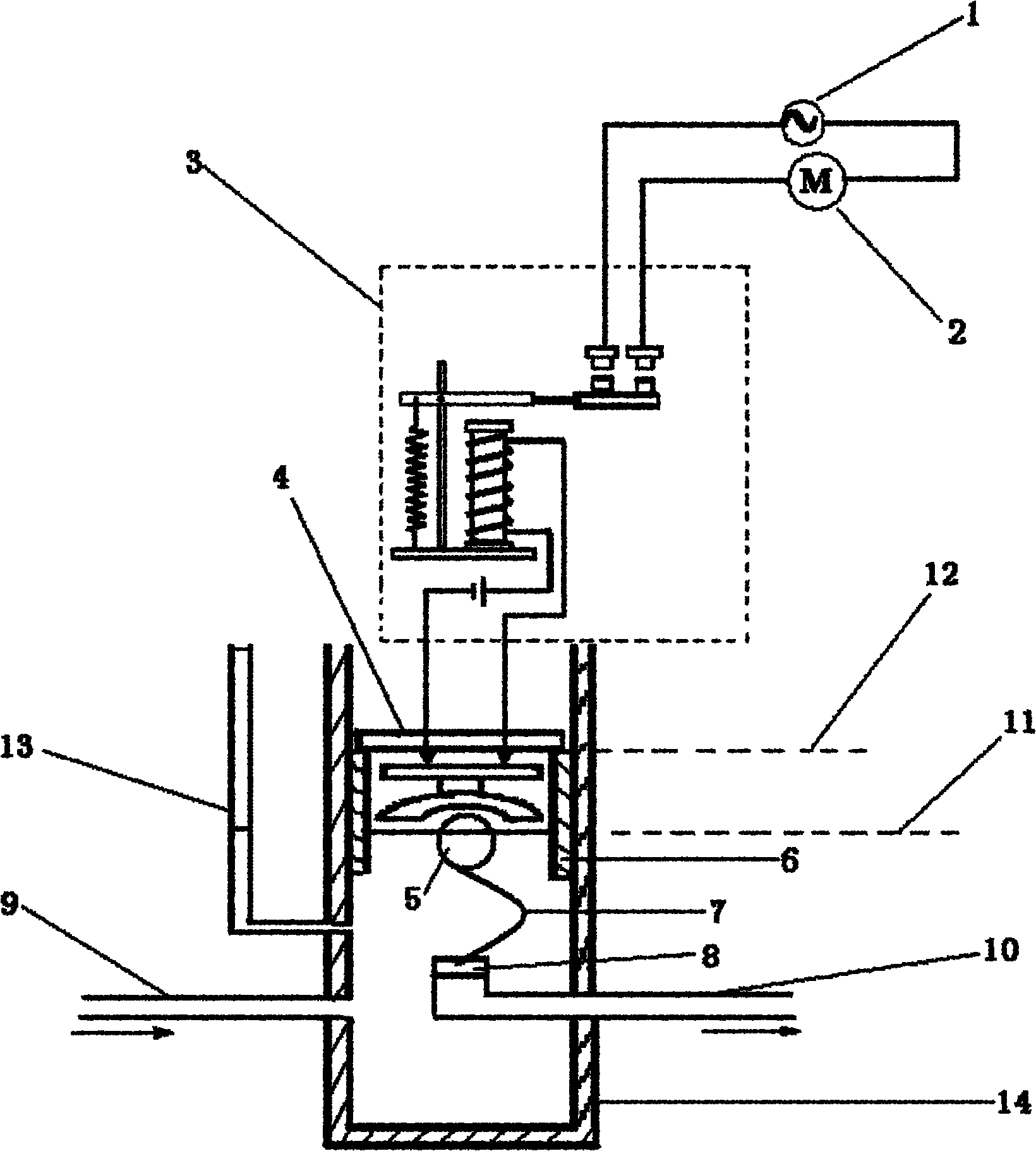 Device for automatically controlling irrigation and water draining of paddy field