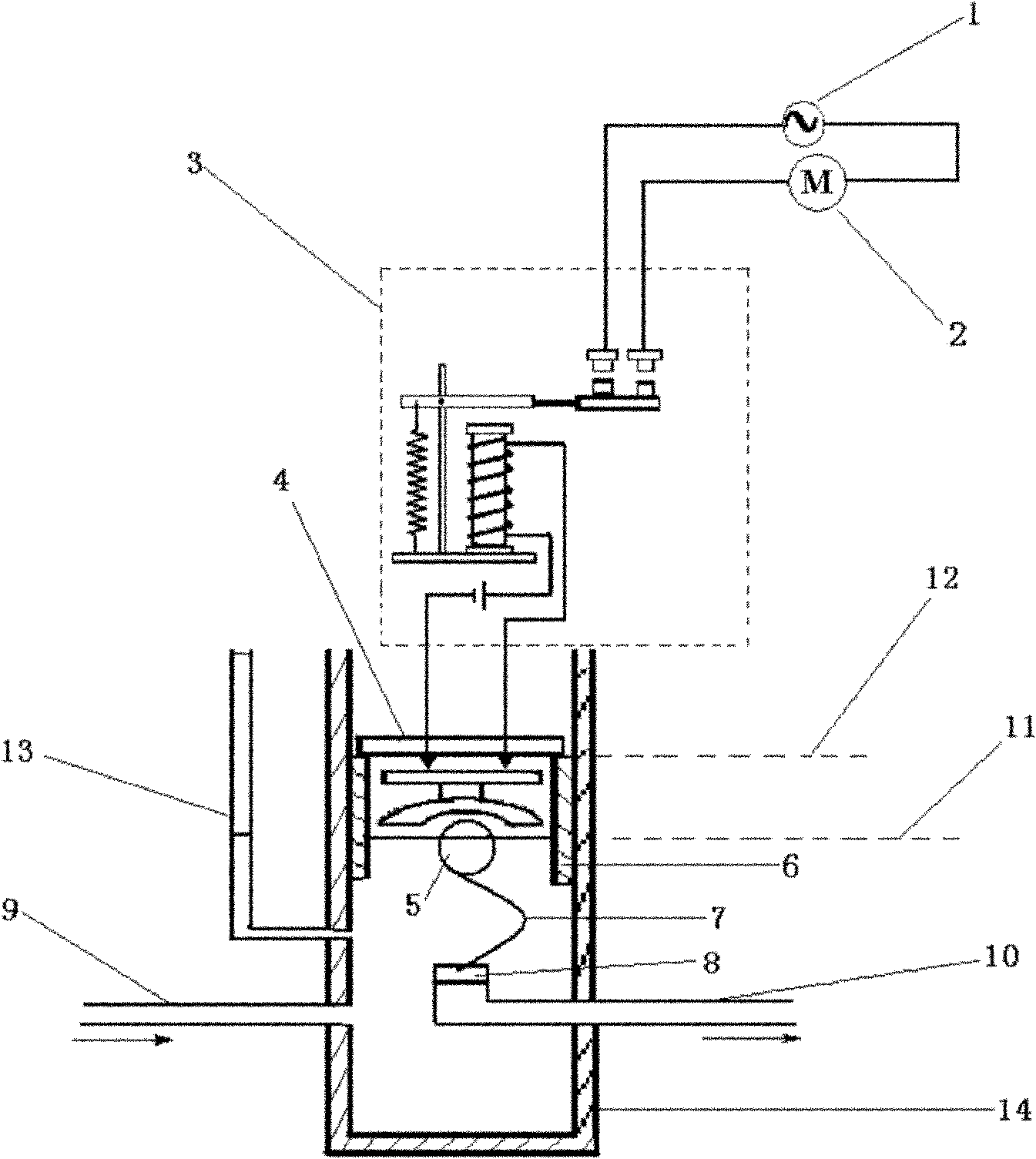 Device for automatically controlling irrigation and water draining of paddy field
