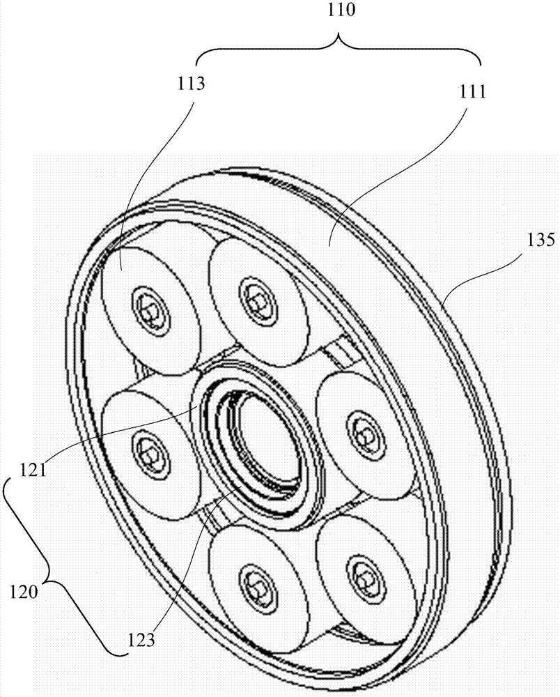 Wheel hub driving device with planetary motors and wheel power system adopting wheel hub driving device