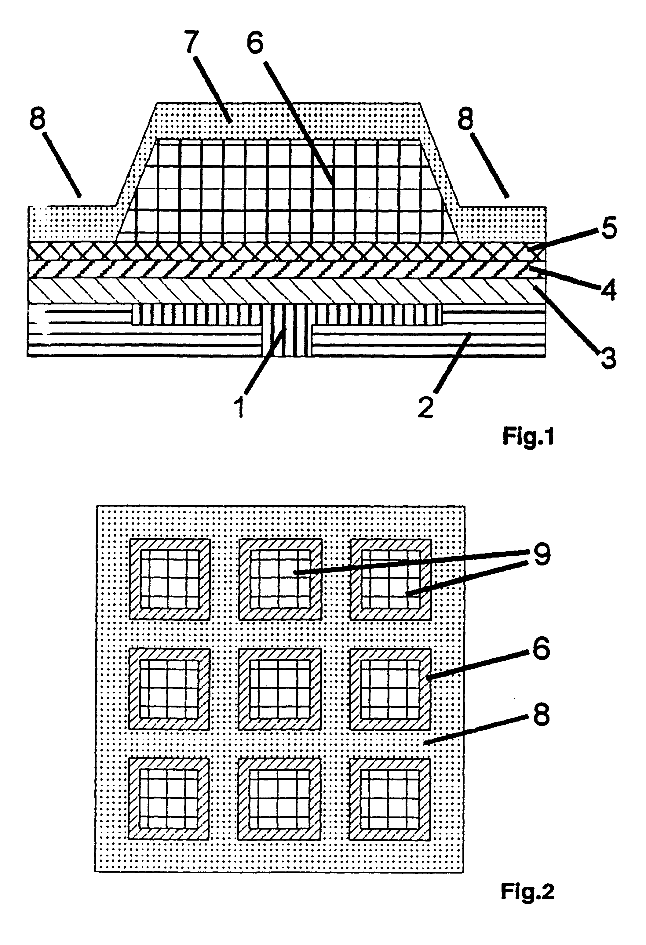 Method for producing an organic light emitting device (OLED) and structure produced thereby